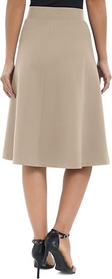 Beige A-Line Skirt image 2